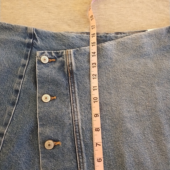 American Eagle Low-Rise A-Line Stretch Denim Skirt Size 18 - 34 W - NWT - Picture 7 of 16